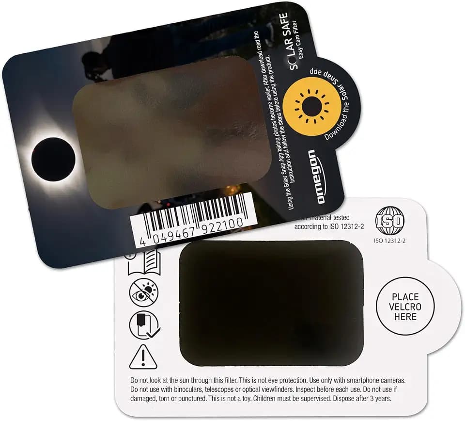Omegon Sonnenfilter Solar Safe Easy Cam Filter