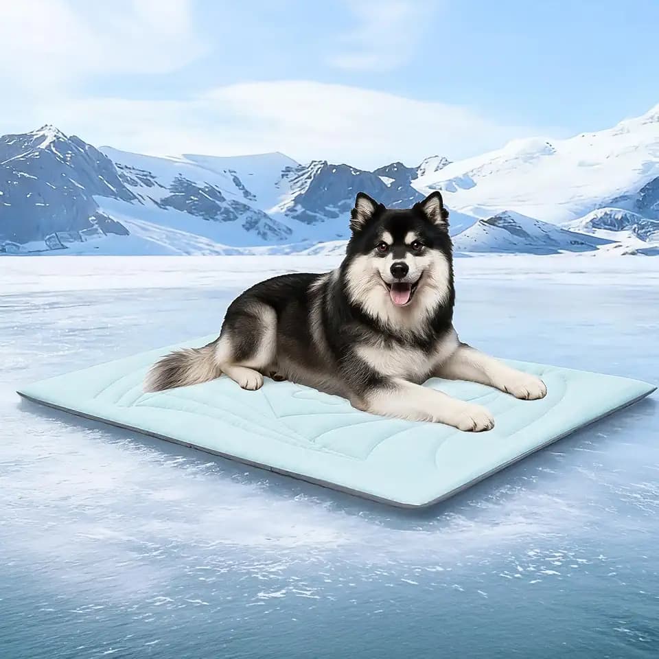 Dog Cooling Mat, Arc-Chill Cold Fabric Delivers Rapid&Lasting Cool 59"x40"