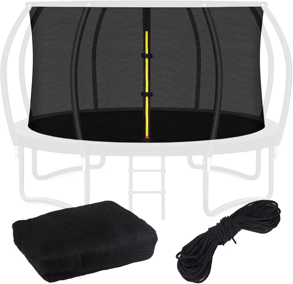 Trampoline Safety Net, for 8 Curved Poles
