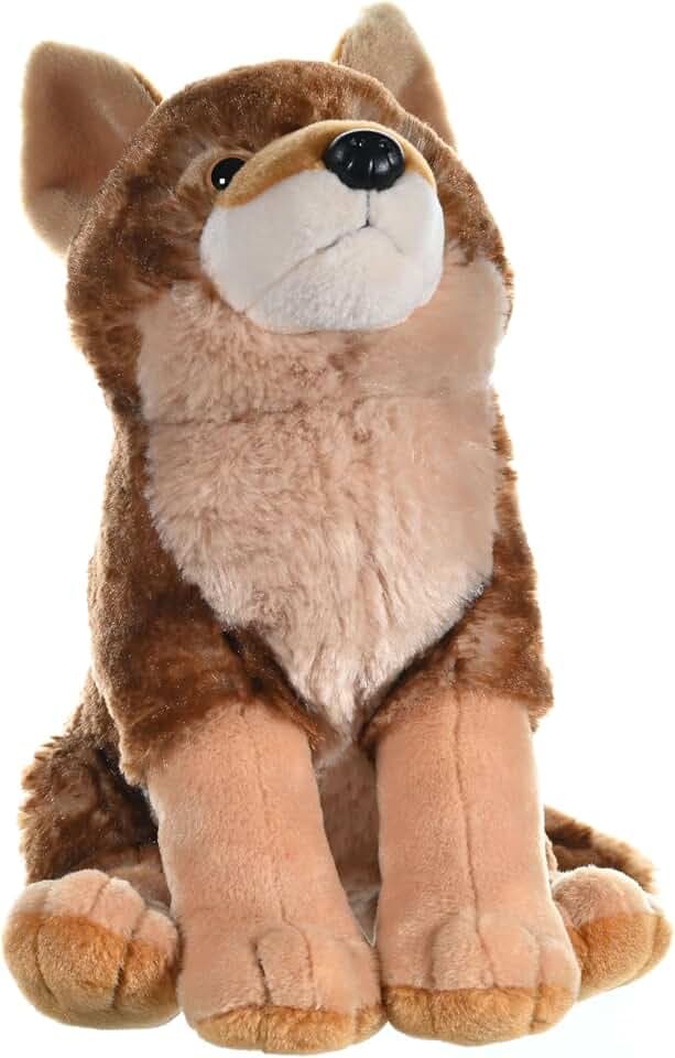 Wild Republic Coyote Plush, Stuffed Animal, Plush Toy, Gifts for Kids, Cuddlekins 12 Inches