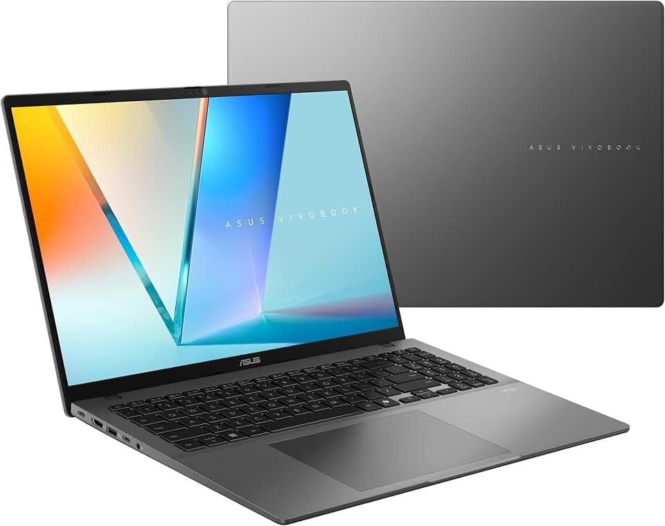 ASUS Vivobook S16 Laptop (2026), 16” 16:10 WUXGA OLED Display, Copilot+ PC, AMD Ryzen™ AI 9 465 Processor, AMD Radeon™ Graphics, 32 GB RAM, 1TB SSD, WiFi 6, Windows 11 Home, Matte Gray, M3607GA-ES99
