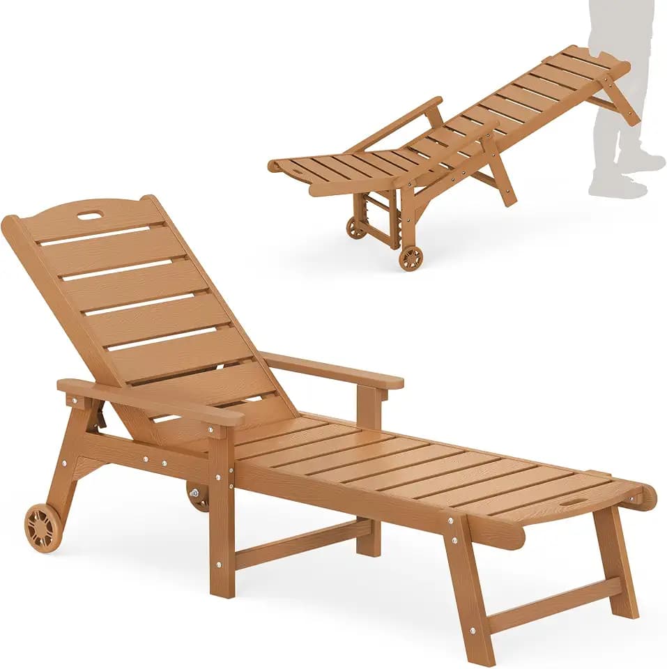 LUE BONA Outdoor Chaise Lounge, 5-Position