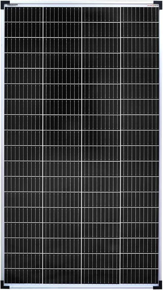 enjoy solar® 150W 36V Monokristallines Solarmodul, PERC 9BB - Solarpanel ideal für Wohnmobil, Balkonanlage, Gartenhäuse, Boot (Mono 150W 36V, für 24V PV Systems)