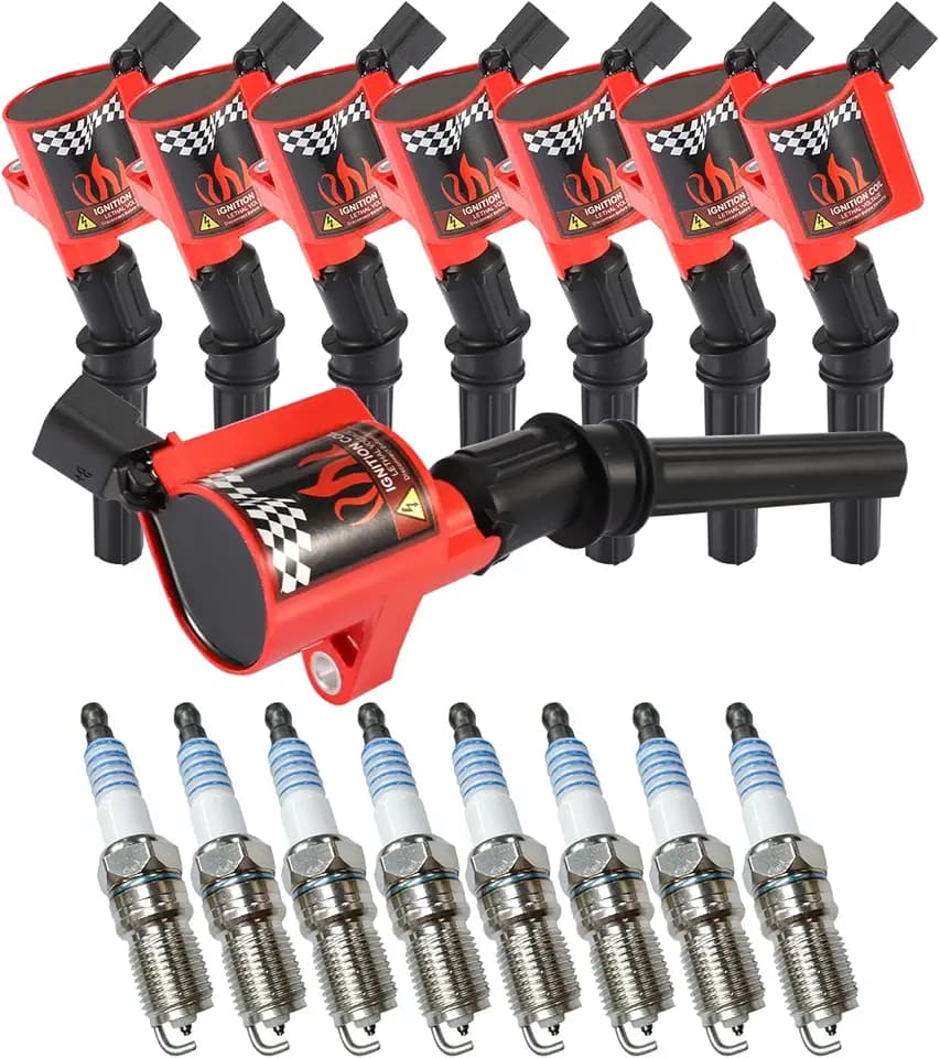 CarBole DG508 DG457 DG472 DG491 F523 Ignition Coils Spark Plugs Set