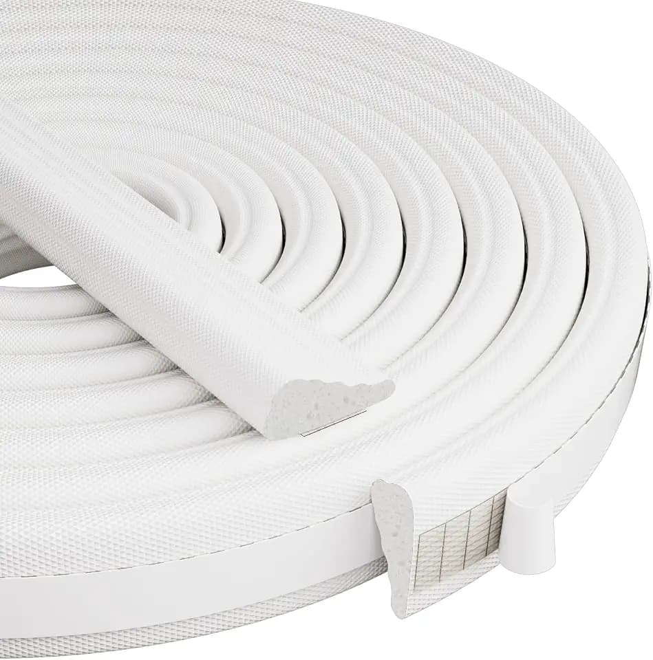 Kneelisa 118” Wedge-Shape Foam Window Weather Stripping Door Seal