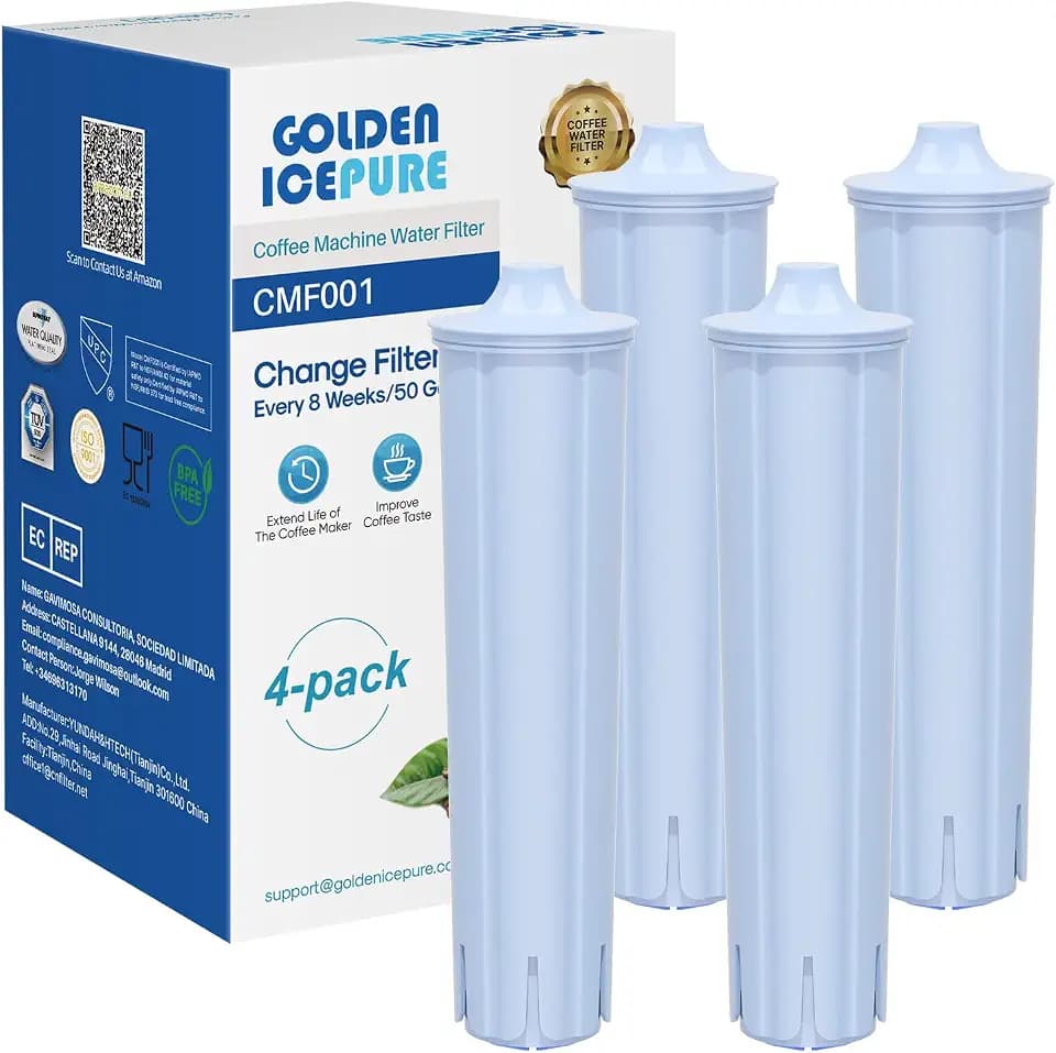 GOLDEN ICEPURE Kaffeefilter für Jura Blue Filterpatrone, NSF, 4er Pack