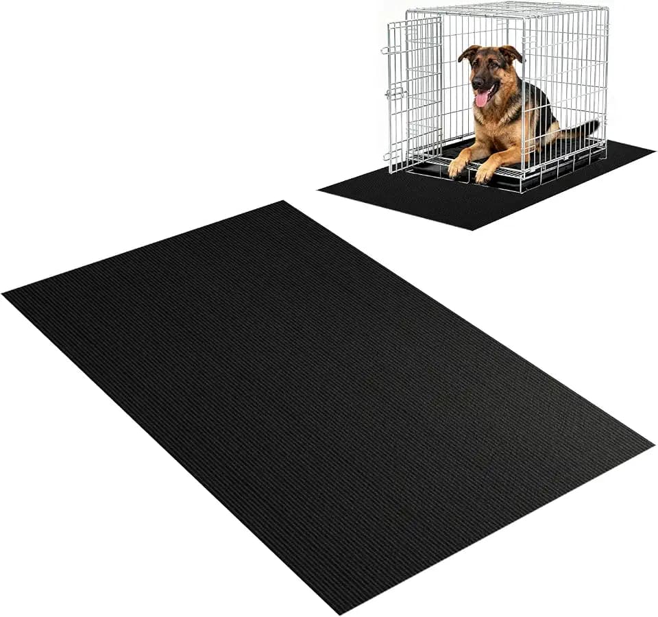 Pet Crate Floor Protection Mat, Mat for Under Dog Crate, 23.6" x 47.2" XL Cut to Fit Design Washable Floor Covering Reusable Waterproof Non Slip Rug Whelping Pad for Pet (X-Large)
