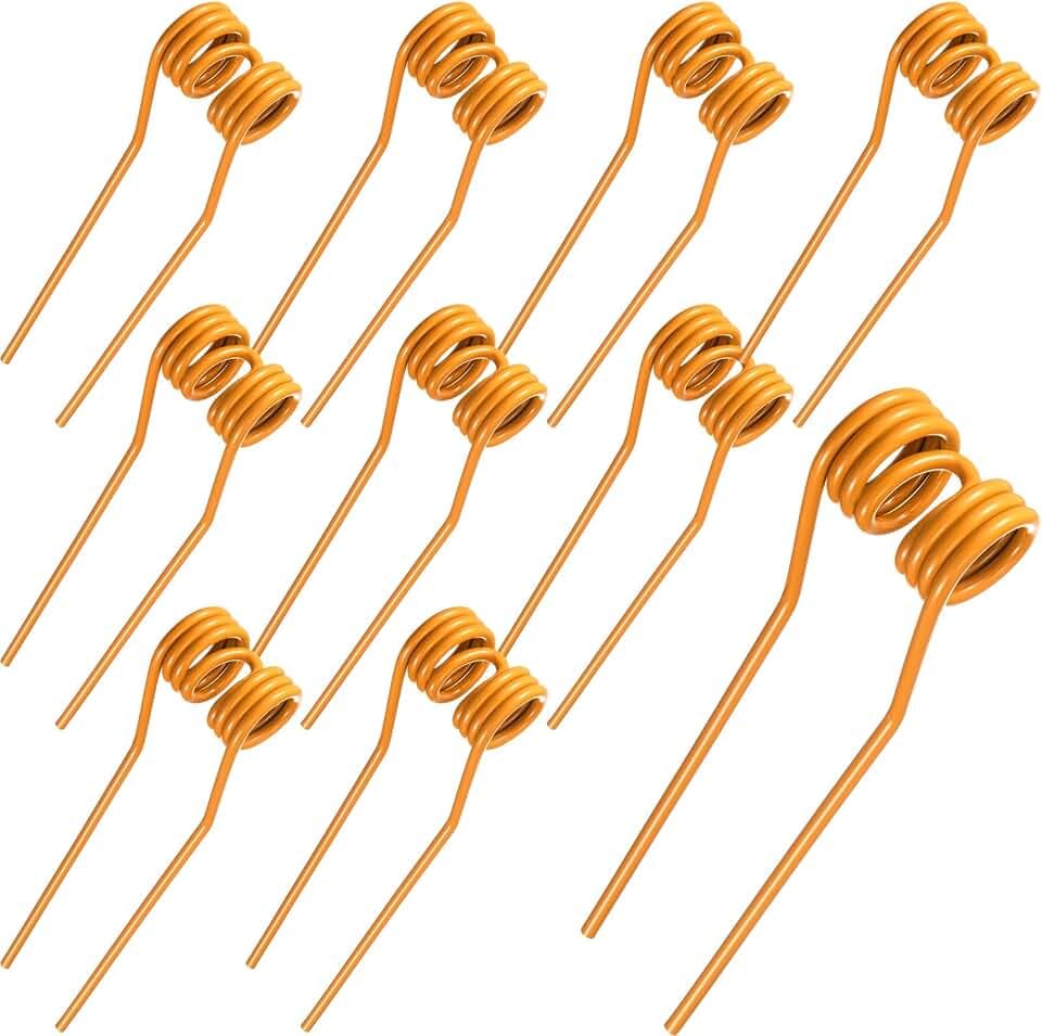 Threlaco 10 Pack Hay Rake Teeth Hay Tedder Tines Tedder Fluffer Tines Compatible with Rt5200 and More