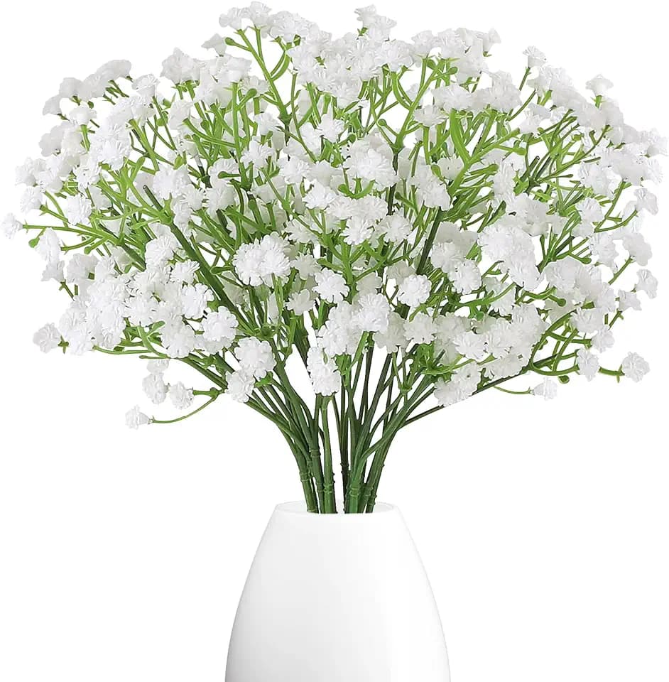 12 Stück Schleierkraut Künstlich Fake Deko Blumen Künstliche
