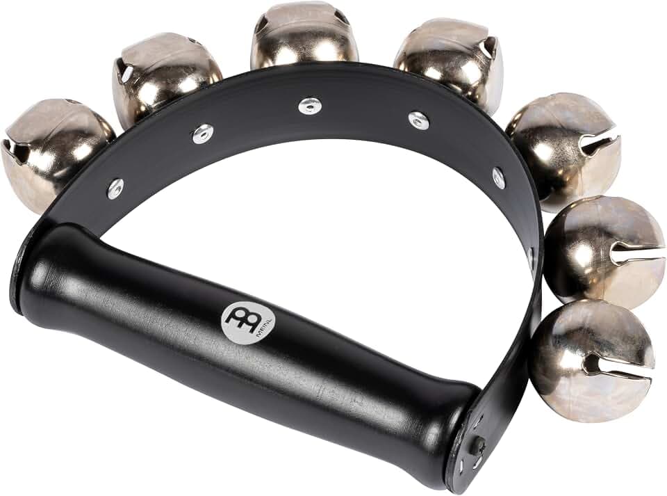 Meinl Percussion Sleigh Bell, Schwarz und Silber (SLB7)