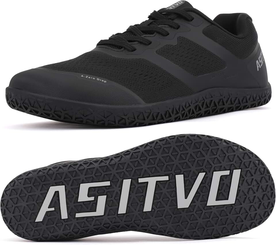 ASITVO Barefoot Shoes Men Wide Walking Zero Drop Cross Trainer Gym Sneakers