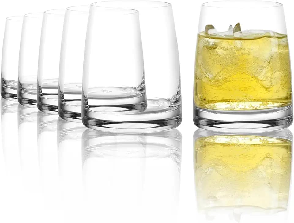 Stölzle Lausitz Experience Mix-Drink-Becher Cocktailgläser 255 ml, 6er-Set | Mix-Drink-Becher und Cocktailgläser für Wasser, Longdrinks und Saft, aus Kristallglas, stoßfest & spülmaschinengeeignet