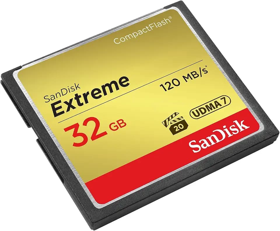 SANDISK 32GB Extreme CompactFlash Memory Card, UDMA 7