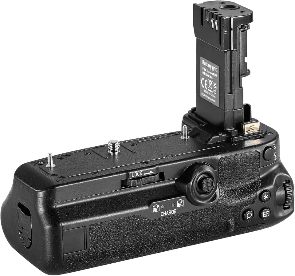 NEEWER Batteriegriff Ersatz für BG-R10 Kompatibel mit Canon EOS R5 R5C R6 R6 Mark II spiegellosen Kameras, angetrieben von LP-E6/LP-E6N/LP-E6NH Batterien für stabile vertikale Aufnahmen