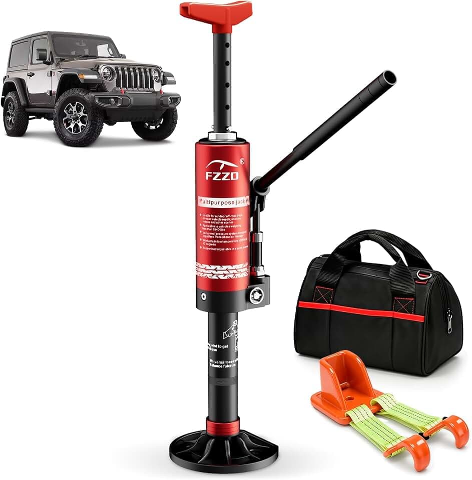 Portable Hydraulic Jack with Lift Mate, 4x4 Off Road Jack for SUV ATV UTV