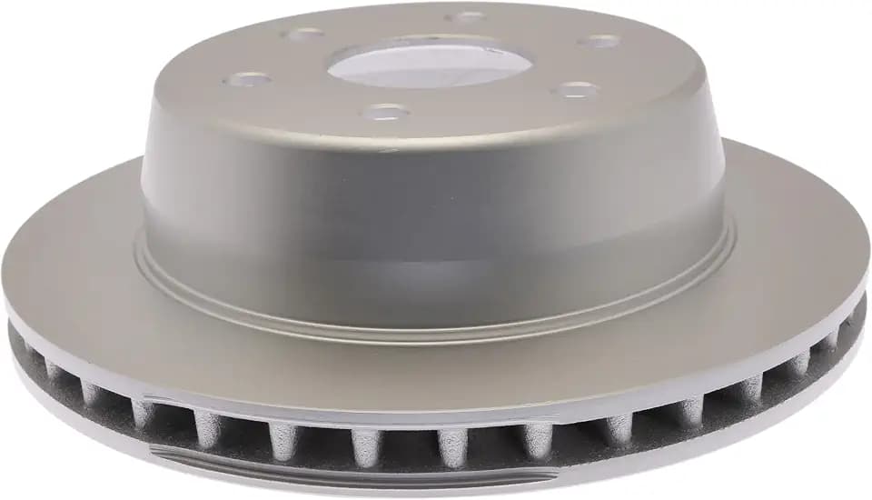 ACDelco Silver Coated Rear Brake Rotor 18A1412AC | GM 19327377 Brake Rotors for Select Cadillac, Chevy Silverado, Chevrolet Tahoe, GMC Sierra and more