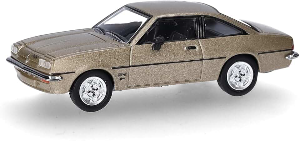 Herpa Modellauto Opel Manta B, weißgold, Miniatur im Maßstab 1:87, Sammlerstück, Made in Germany, Modell aus Kunststoff
