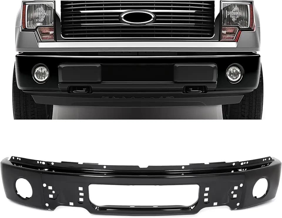 HECASA 3Pcs Front Bumper Face Bar Compatible with 2009-2014 Ford F150