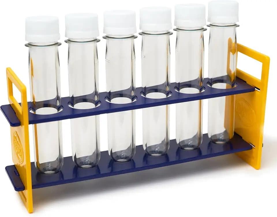 Steve Spangler Science Large Plastic Test Tubes & Rack