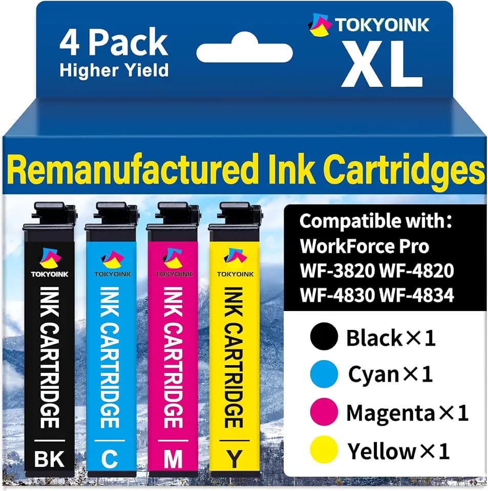 Remanufactured Ink Cartridges Replacement for Epson 822XL Ink Cartridge