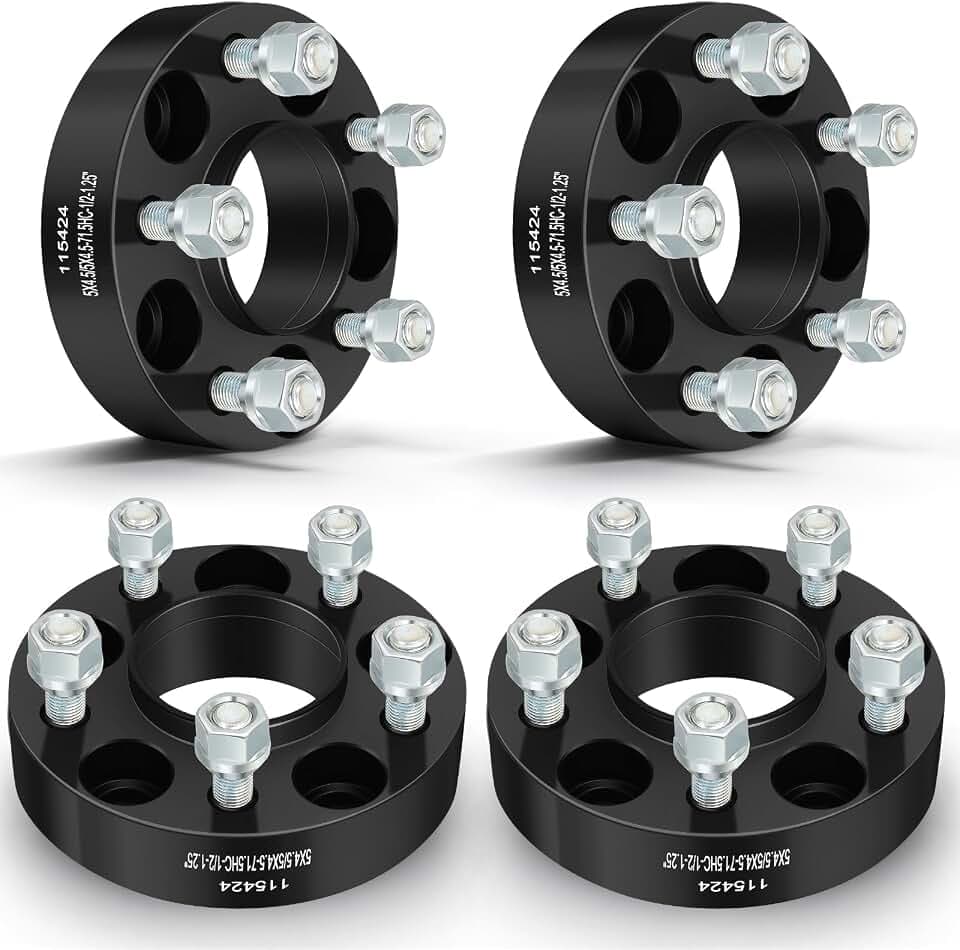 ECCPP 4PCS 5 Lug 1.25" 5x4.5 to 5x4.5 Hubcentric Wheel Spacers 5x114.3mm fit for 2002-2012 for jeep Liberty |1987-2006 for jeep Wrangler |2007-2011 for ford Edge