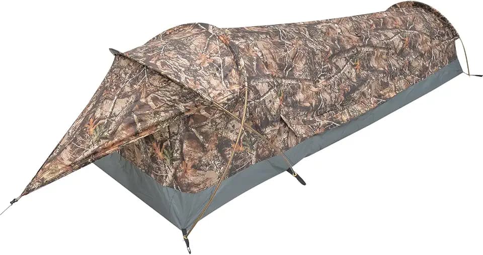 GEERTOP Ultraleichtes Kompakt-Biwaksack für 1 Person, wasserdichtes und kleines Bivy Zelt, schnell aufgebautes Trekkingzelt, geeignet für Wandern, Rucksackreisen, Camping, Bergsteigen, Partys