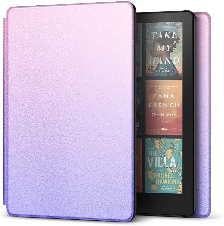 TNP Kindle Paperwhite 12th Gen Case, Colorsoft 7-Inch Cover, Pink Purple