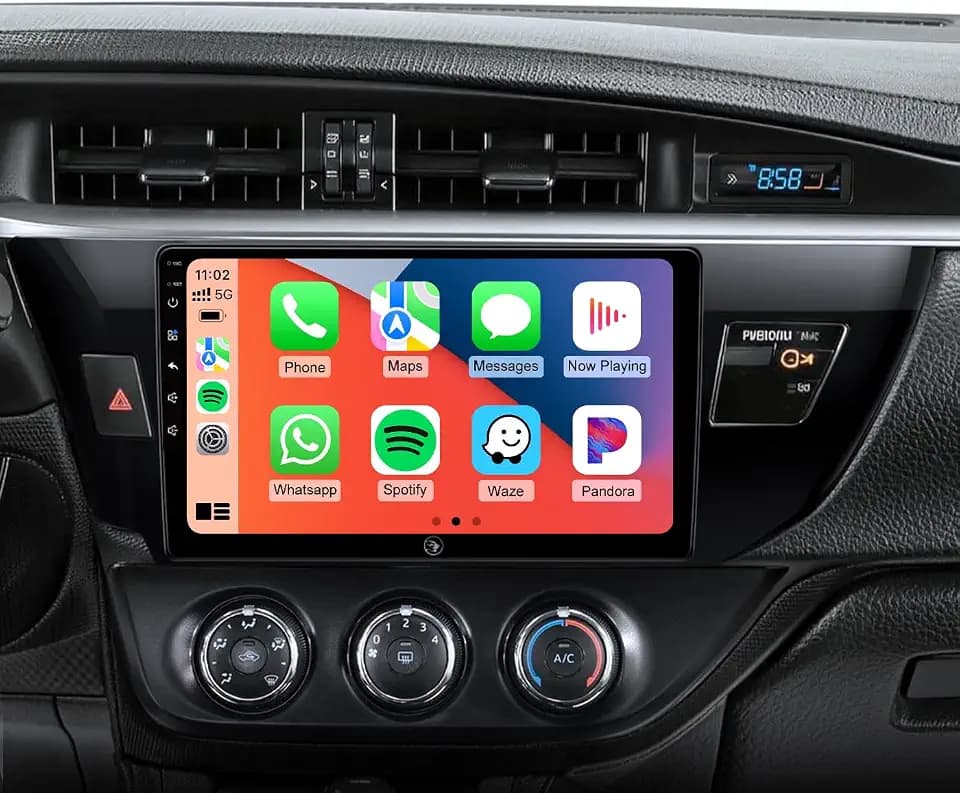 Car Radio Stereo for Toyota Corolla 14-16, Wireless CarPlay Android Auto