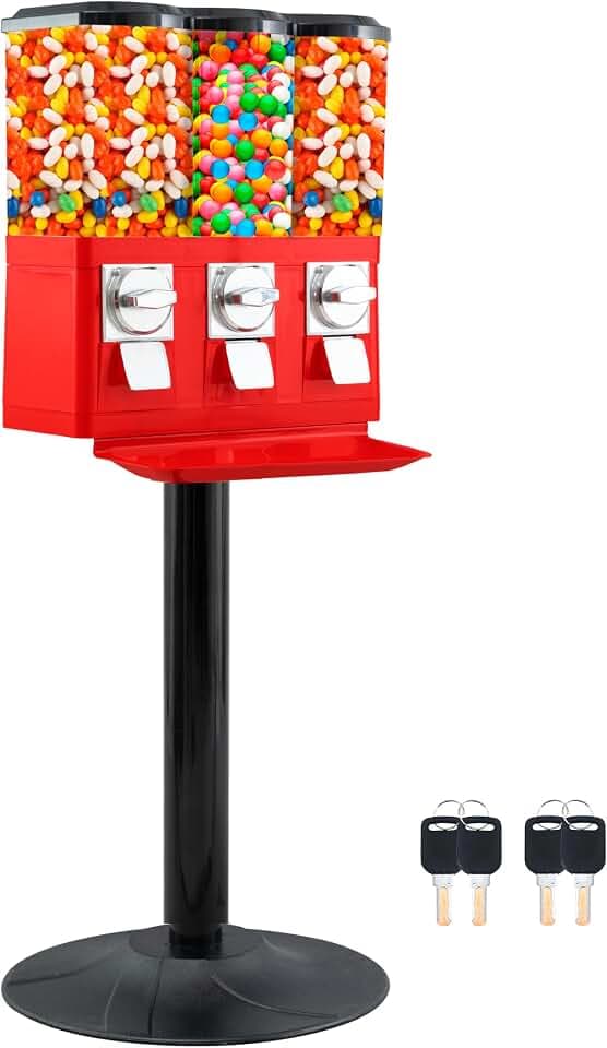 Candy Machine Dispenser Commercial Gumball Vending Machine Coin Operated