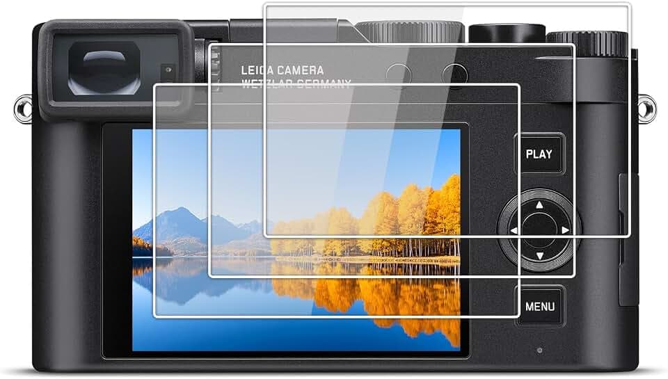 kinokoo 3er-Pack Displayschutzfolie für Leica D-LUX 8 / D-LUX 7 Kamera