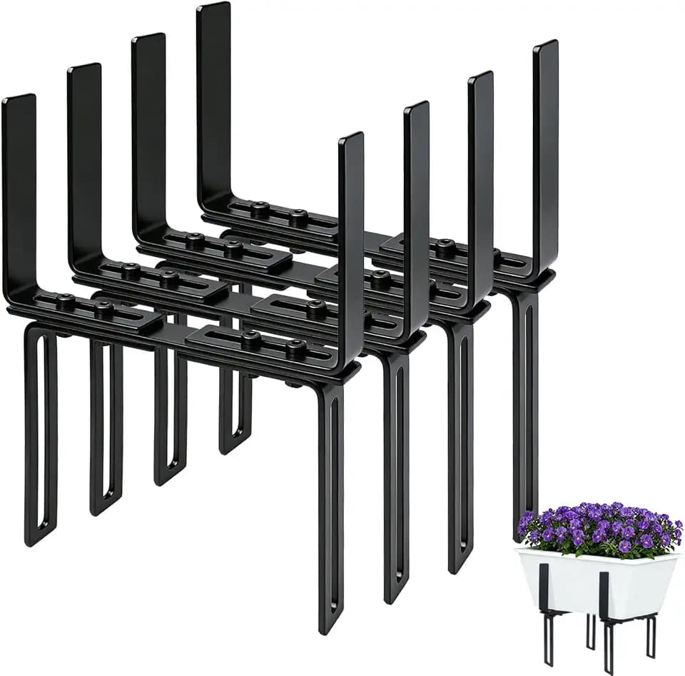 LOOGI Blumenkastenhalterung Balkonkastenhalter ohne Bohren für Blumenkasten
