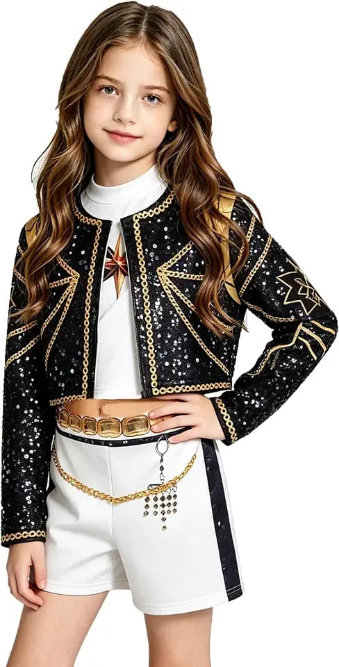 Girls Helloween Costume Kids Cosplay Dress Up Outfit