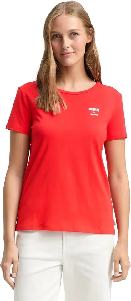 TOM TAILOR Denim Damen T-Shirt mit Print