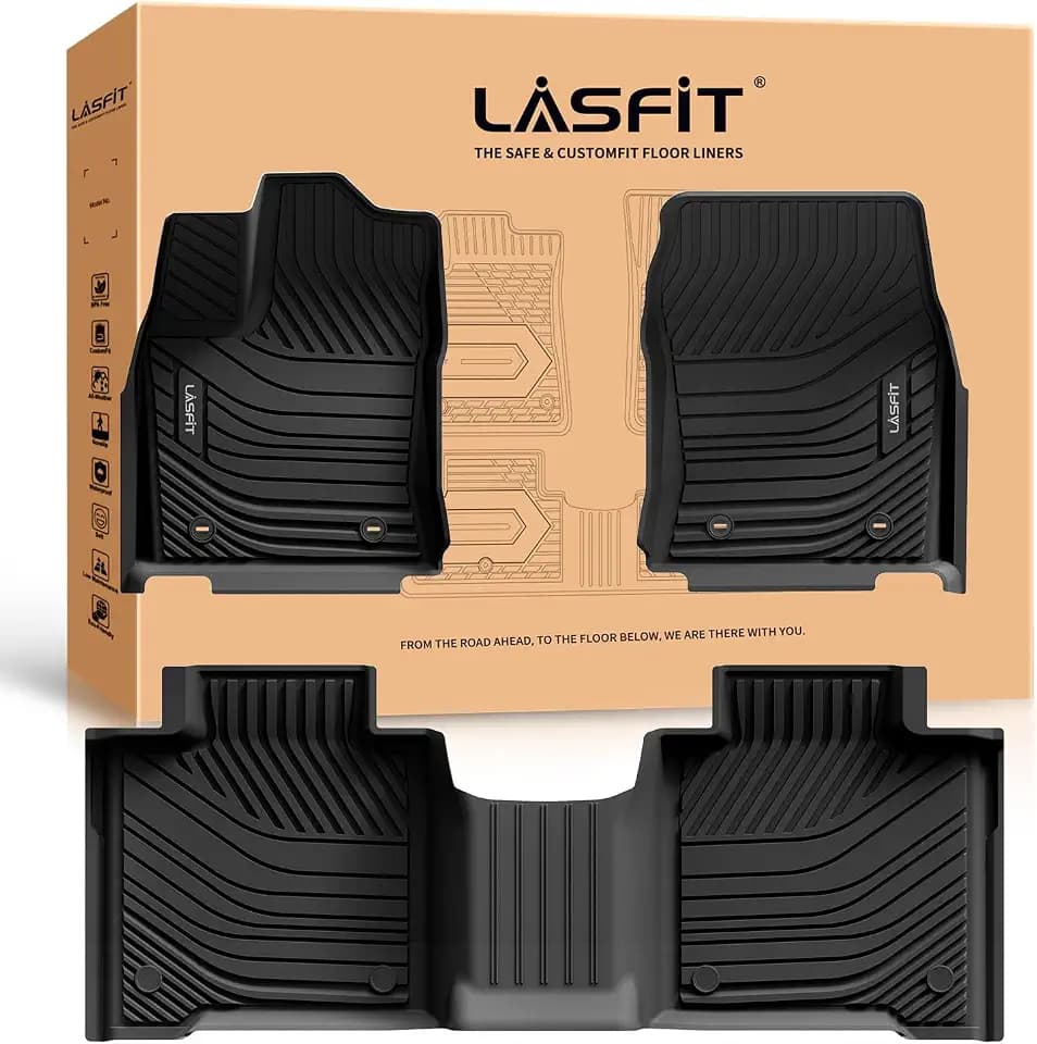 LASFIT Floor Mats for Toyota Tundra 2022-2026 (Only Fit CrewMax Cab)