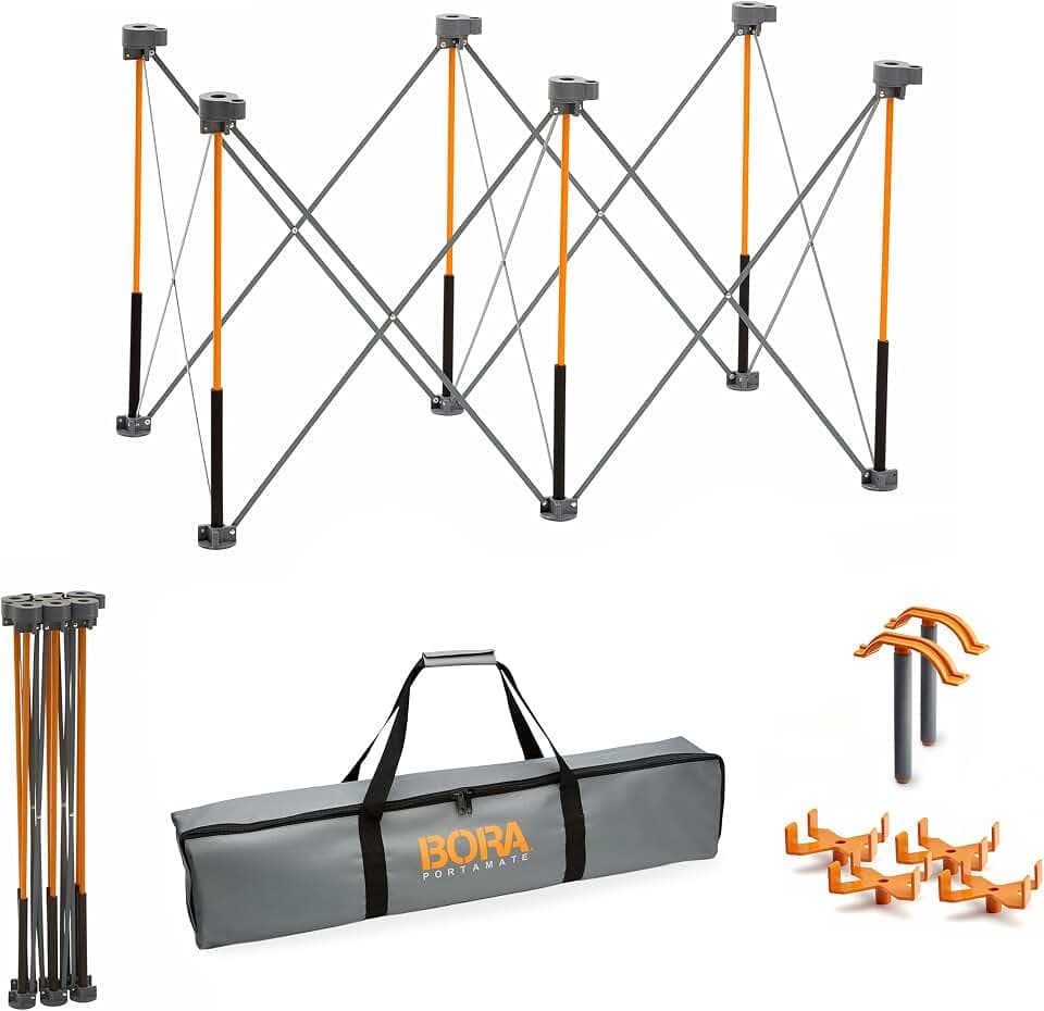 BORA Centipede Folding Work Table 2x4 ft Portable Workbench for Garage