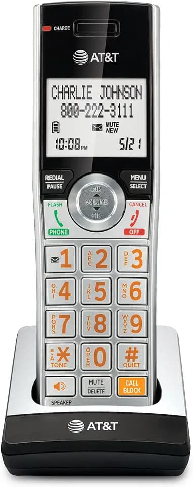 AT&T CL80107 Additional Handset for CL82x07, CL82x57, CL82x67, CL83x07, CL84x07 Series Cordless Phone