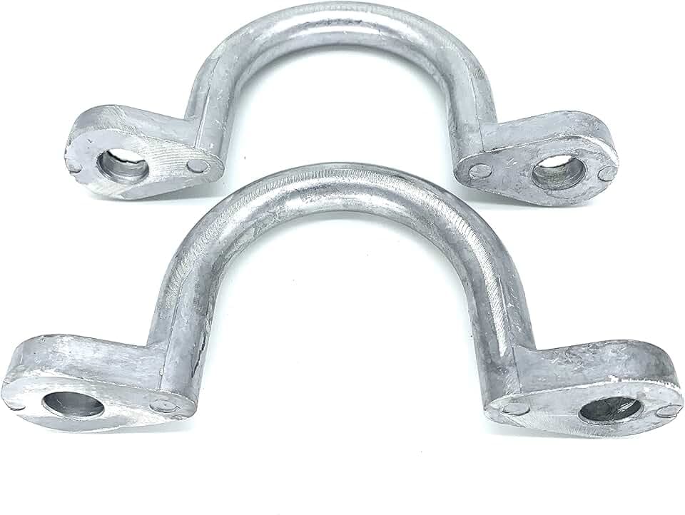 Replace Trailer Tie Loop 2" I.D. Aluminum Bolt-On Lashing Rope Tie Down Ring Horse (2 Pack)