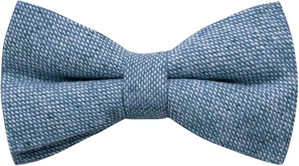 King & Priory Stonewashed Blaue Fliege in Highland Webart