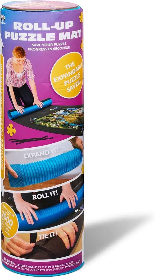 Buffalo Games Roll Up Puzzle Mat, Portable Puzzle Board, 2000 Piece, Jumbo
