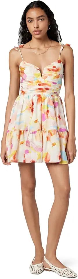 AMUR Women's Amelie Beaded Strap Day Dress
