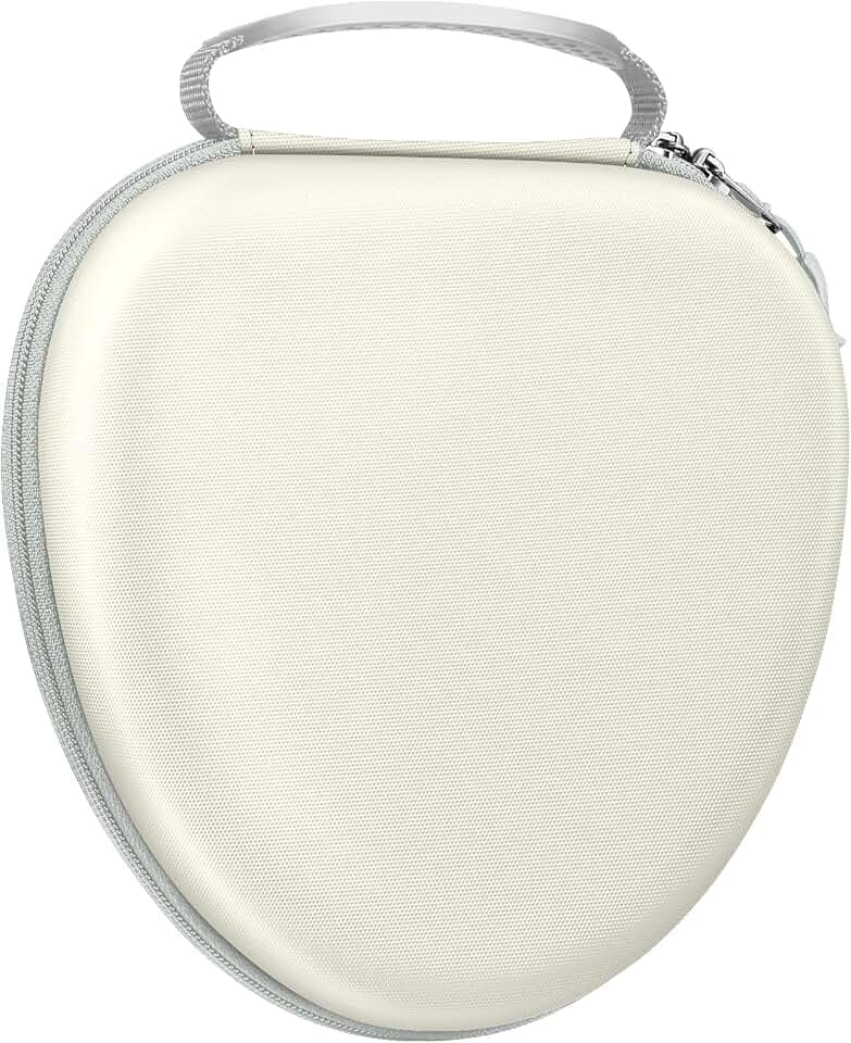 Fintie Tasche Kompatibel mit AirPods Max 2 (2026)/ AirPods Max 1 (2024/2020) Kopfhörern, Ersatz-Reiseschutz-Aufbewahrungstasche Hülle Case mit Auto Wake/Sleep, Starlight