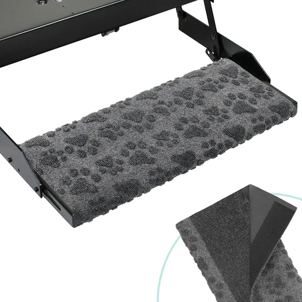 RUNROLE Tool Free Wrap Around RV Step Covers, Fits 7-9" Deep, 18" W, 1 Pack