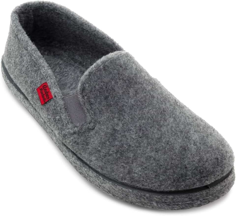 Andrés Machado - Hausschuhe mit geschlossener Hacke für Damen/Herren für Sommer/Winter – Slipper/Pantoffeln - AM002 – Oberteil aus Filz – mit rutschfester Gummisohle – EU 32 bis EU 50