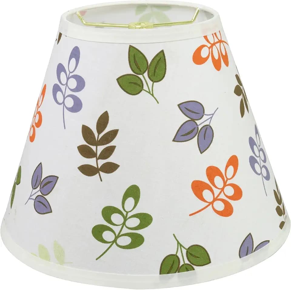 Aspen Creative 32200A Transitional Empire Shape Spider Construction Lamp Shade in Off White, 6" Top x 12" Bottom x 9" Slant Height