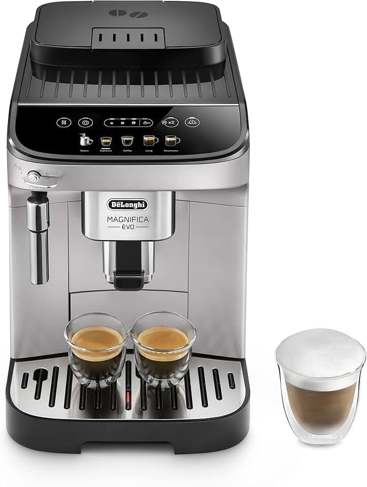 De'Longhi Magnifica Evo - Kaffeevollautomat 5 Getränke Silber