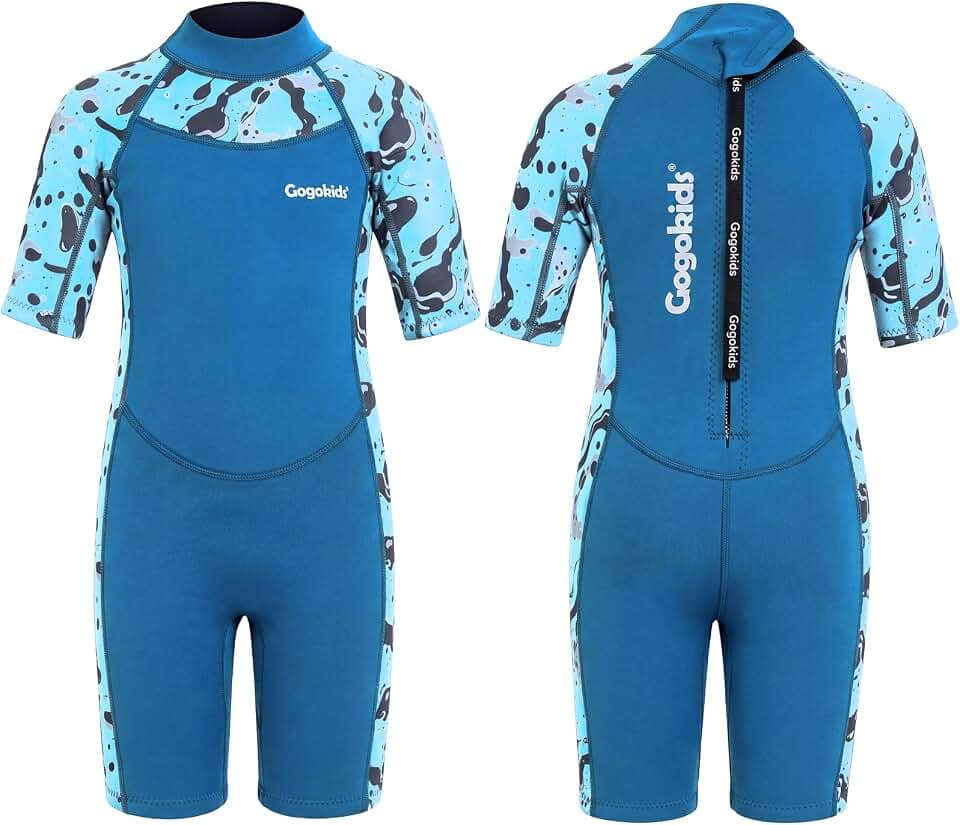 Gogokids Kinder Neoprenanzug Shorty, 2mm Kurzer Wetsuit für 2-9 Jahre