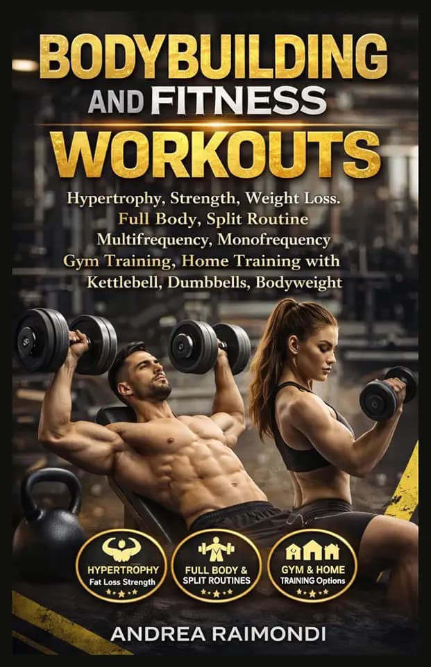 Bodybuilding And Fitness Workouts: Hypertrophy, Strength, Weight Loss. Full Body, Spit Routine Multifrequency Monofrequency Gym Training, Home Training with Kettlebell, Dumbbells, Bodyweight