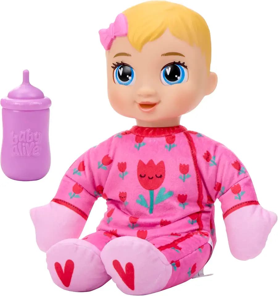 Baby Alive Nighttime Snuggles, Blonde Hair Doll with Sounds, Soft Body and Breathing Motions, Toys for Kids Ages 18 Months+
