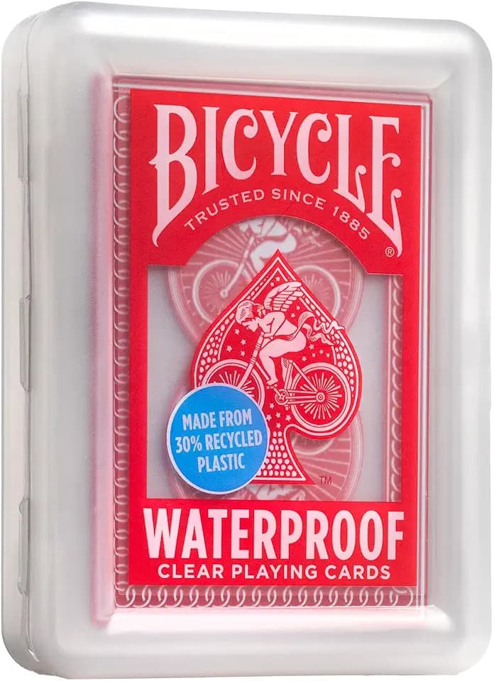 Bicycle Waterproof Playing Cards Red Plastic Deck Pool Beach