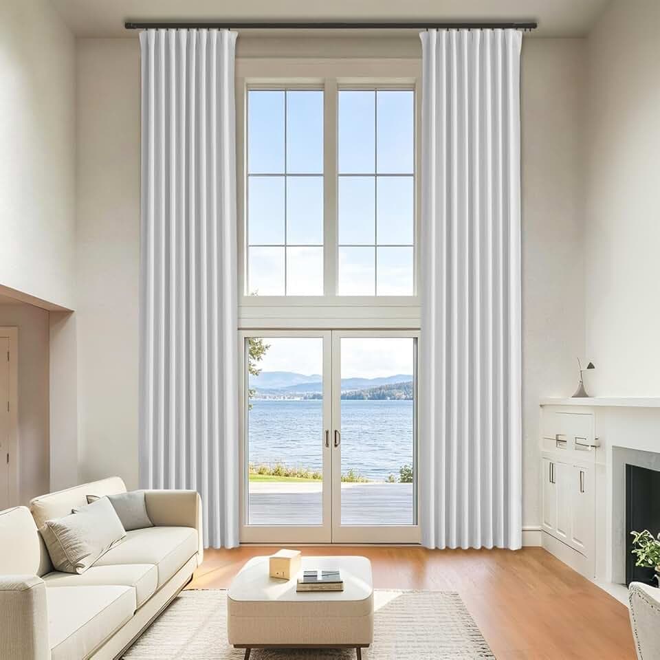 Sun Light Blocking Curtains for Bedroom, 52" Wx108 L, 2 Panel